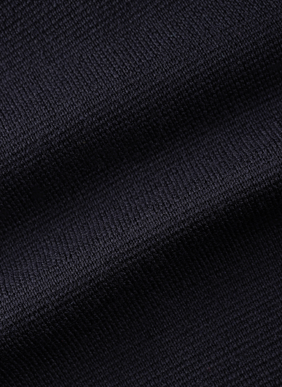Strick Mantel Navy Frontansicht