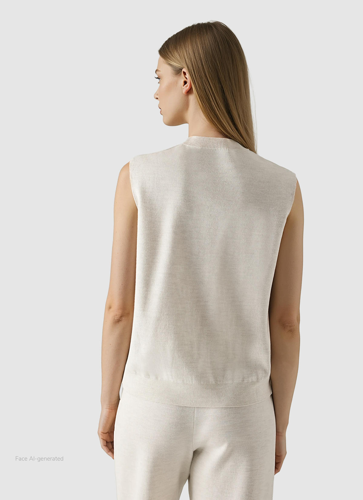 Weste, Off White Rückansicht