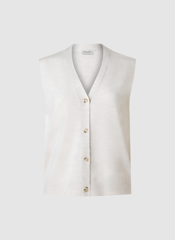 Weste Off White Frontansicht