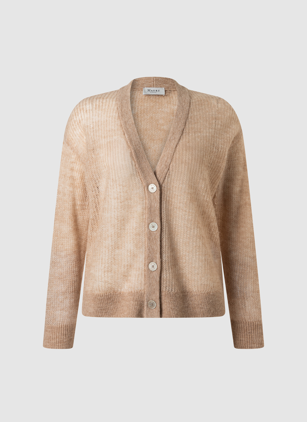 Strick Cardigan 1/1 Arm, Sesame 