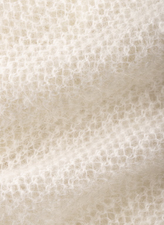Strick Cardigan 1/1 Arm New White Frontansicht