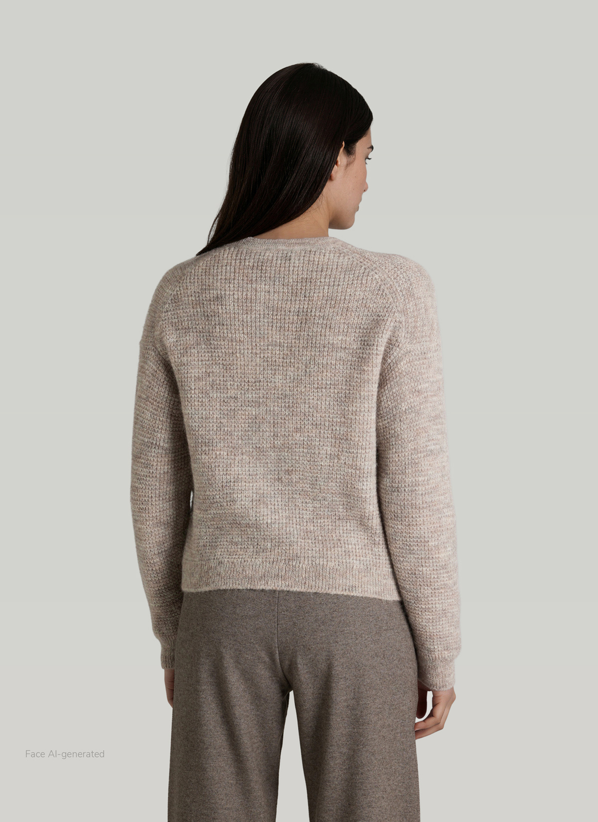 Strickjacke 1/1 Arm, Autumn Stone Rückansicht