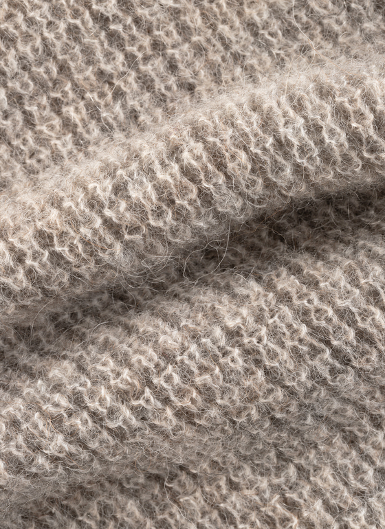 Strickjacke 1/1 Arm Autumn Stone Frontansicht