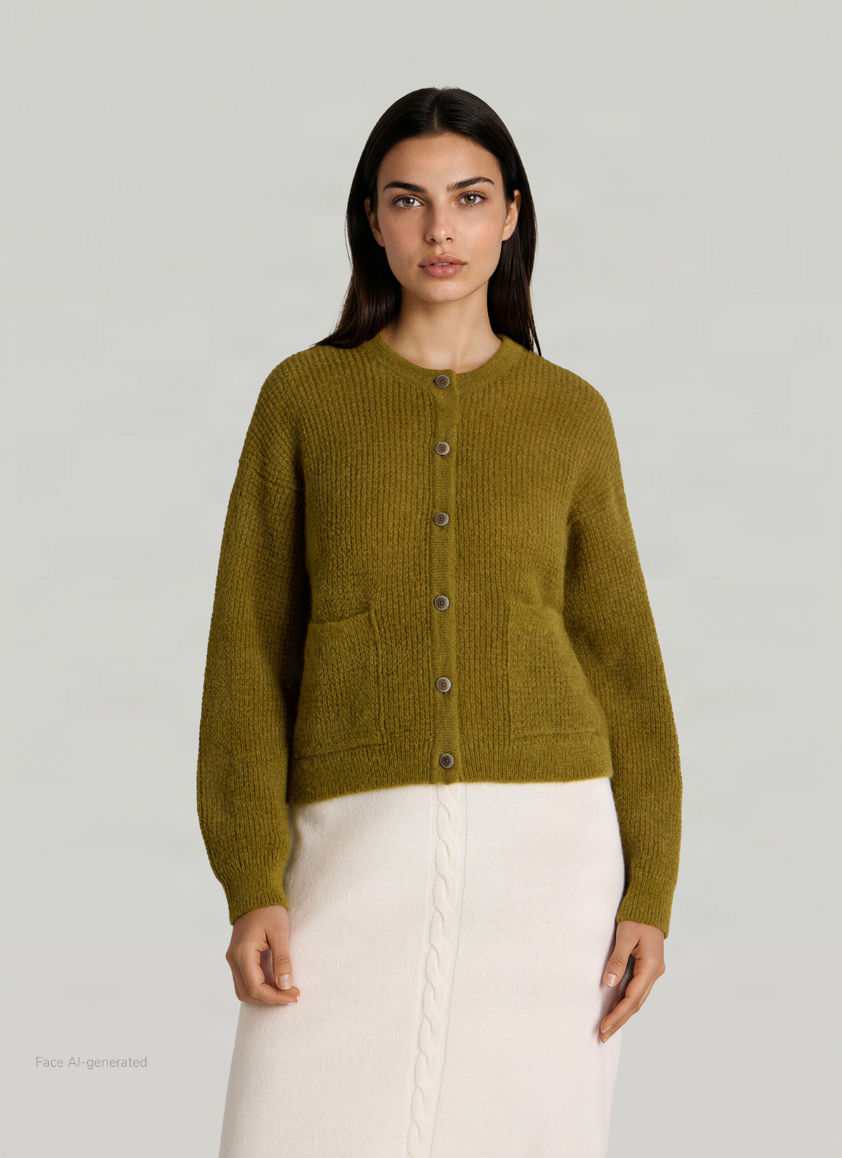 Strickjacke 1/1 Arm, Autumn Forest Frontansicht