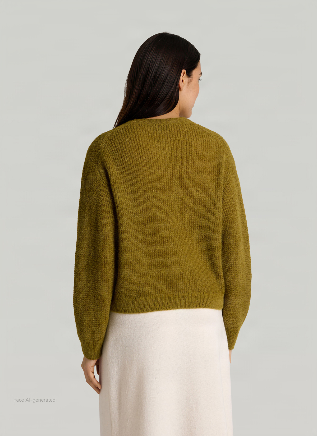 Strickjacke 1/1 Arm, Autumn Forest Rückansicht