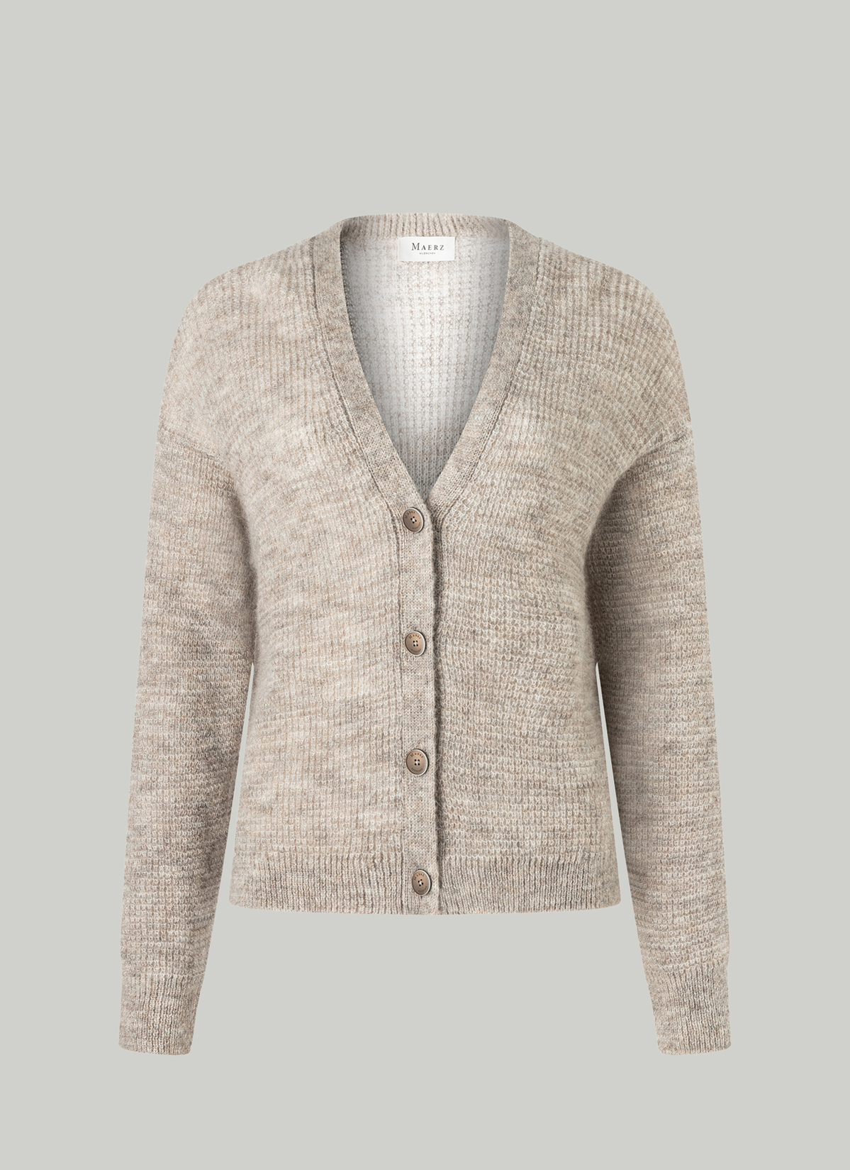 Strickjacke Knopf 1/1 Arm, Autumn Stone 