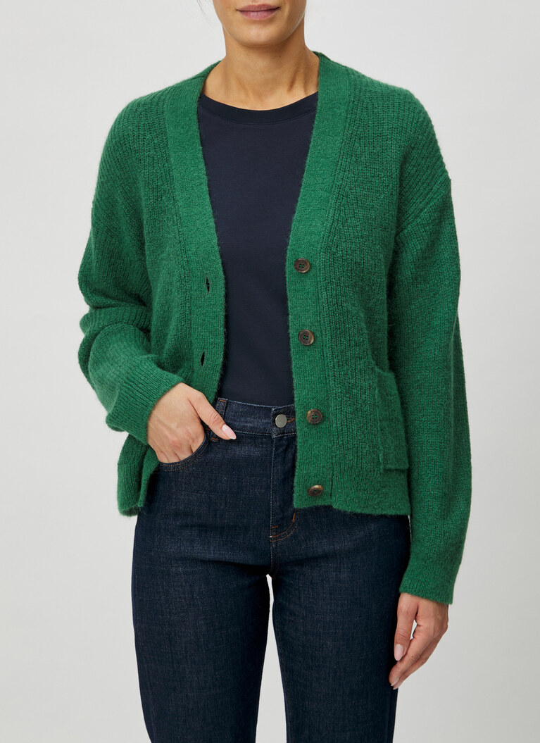 Jacke, Bottle Green Frontansicht