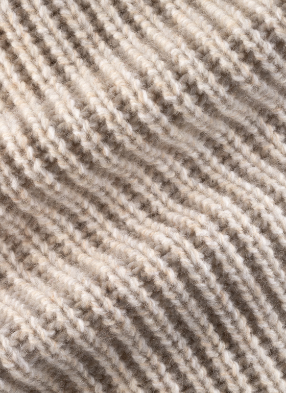 Strickjacke Zip 1/1 Arm Autumn Stone Frontansicht