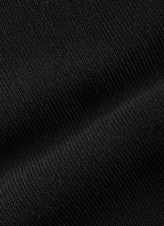 Strickjacke lang Black Frontansicht