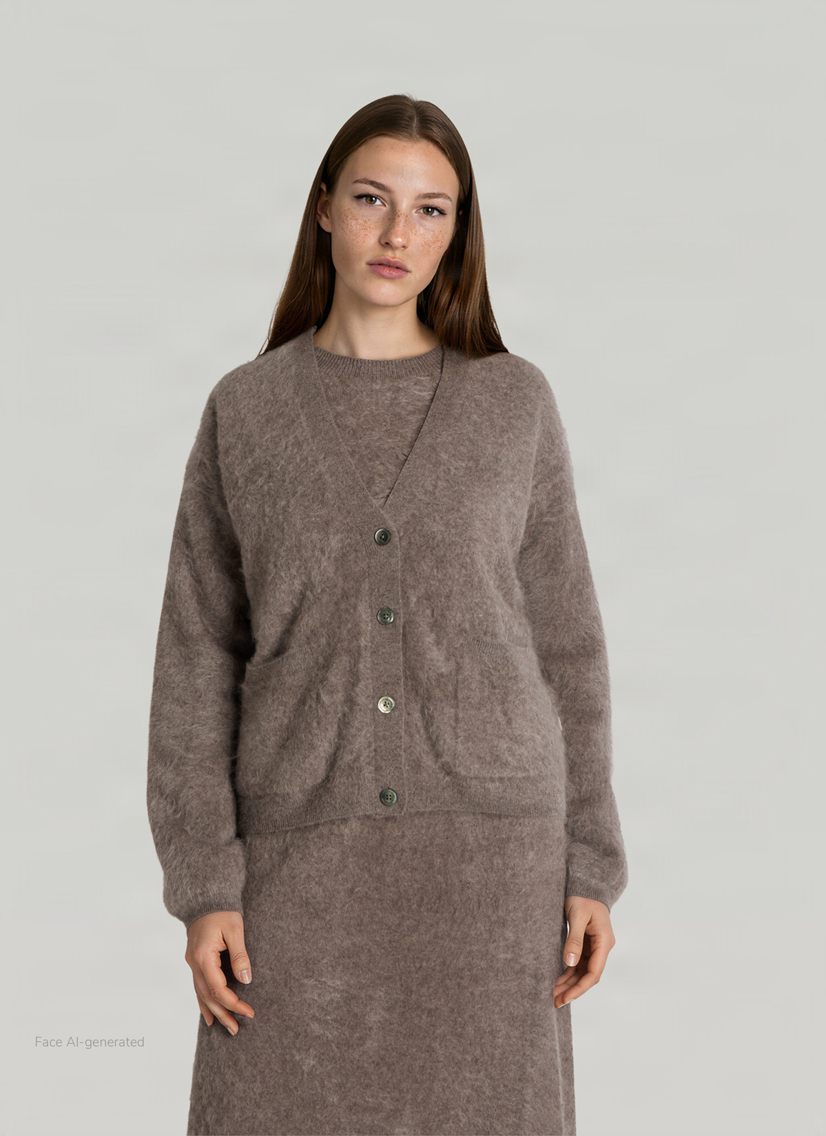 Weste, Taupe Grey Frontansicht