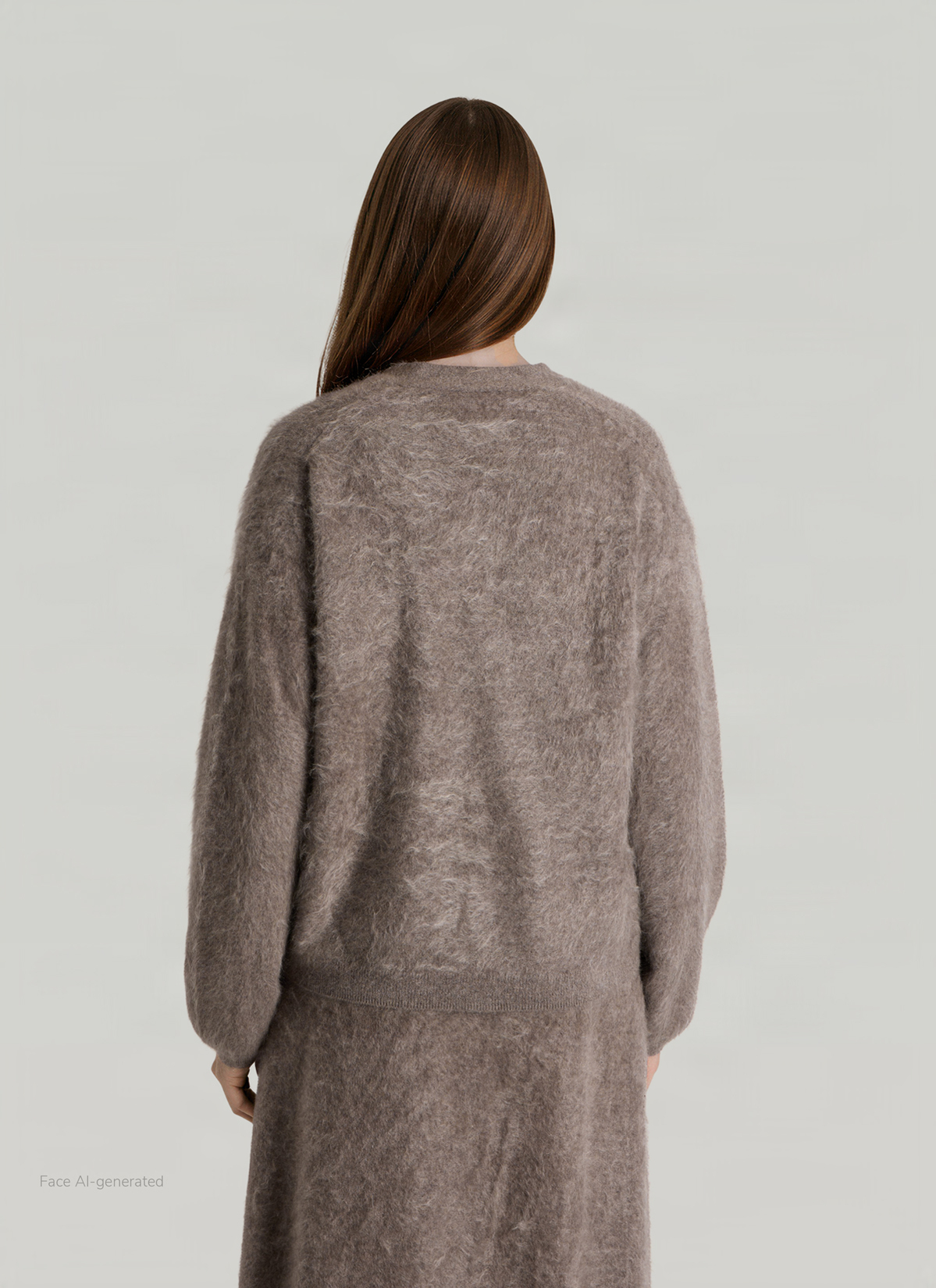 Weste, Taupe Grey Rückansicht