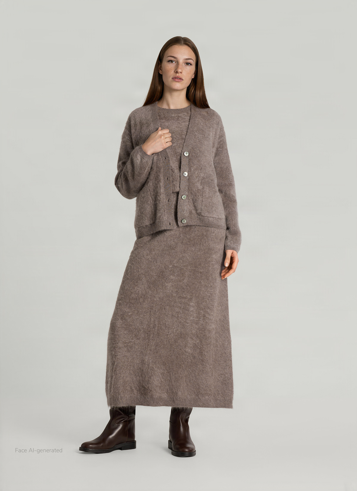 Weste, Taupe Grey Detailansicht 2