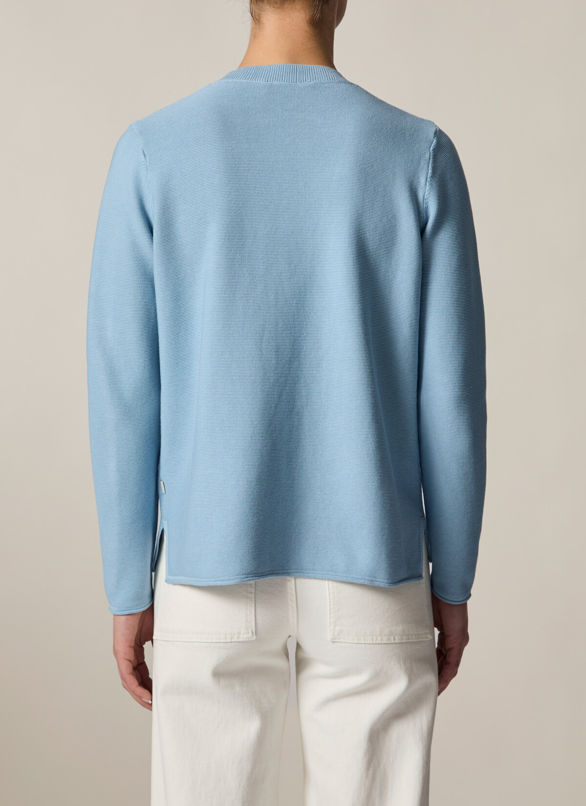 Strick Cardigan 1/1 Arm, Sea Foam Rückansicht