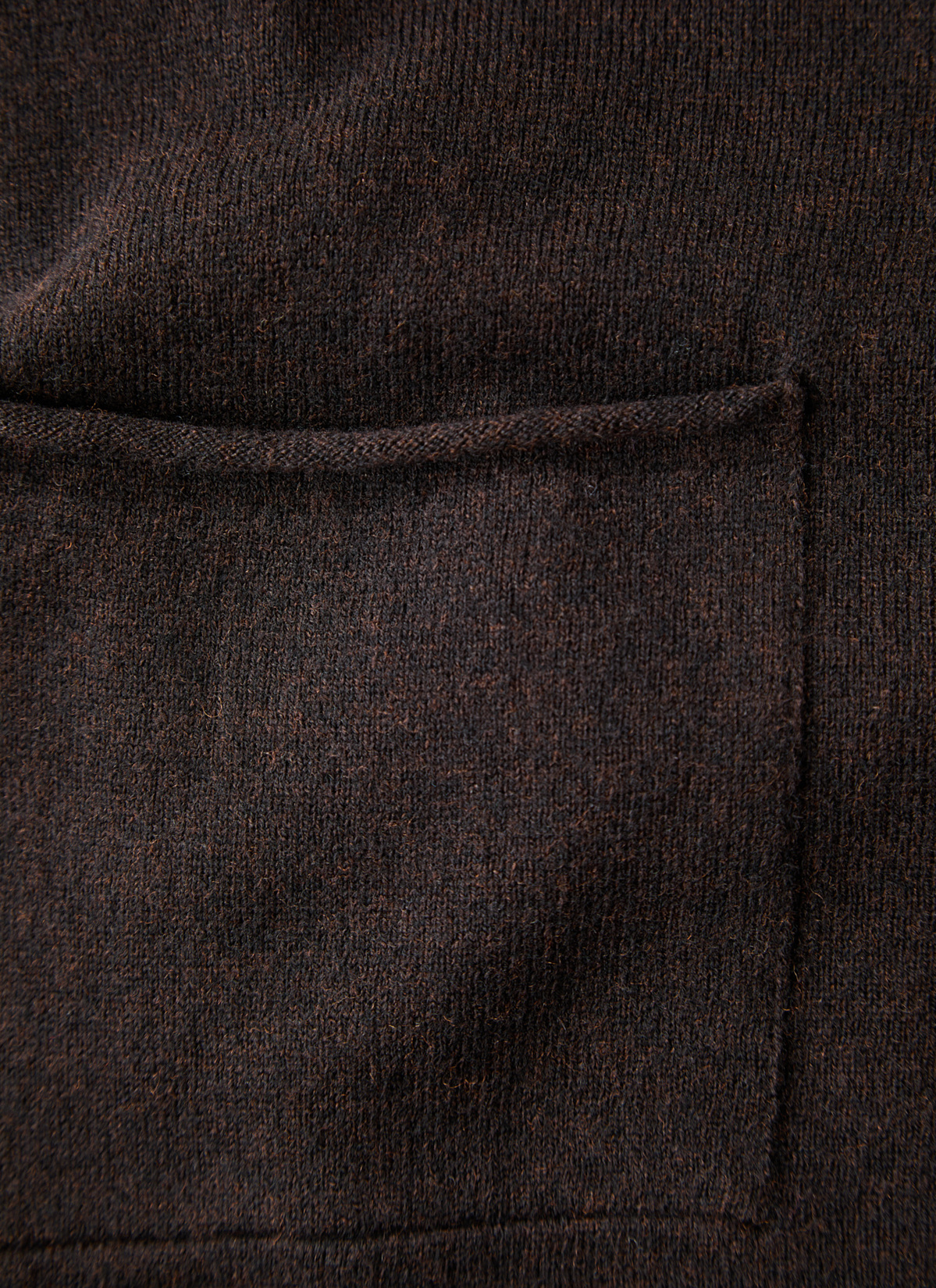 Strickjacke Knopf 1/1 Arm, Dark Espresso 