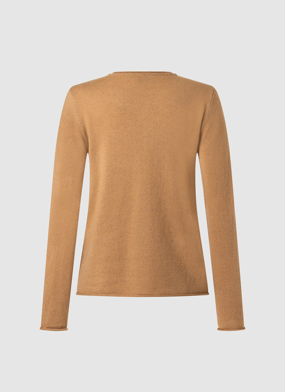 Strickjacke 1/1 Arm Pumpkin Spice Frontansicht