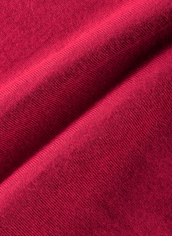 Strickjacke Knopf 1/1 Arm Peony Red Frontansicht
