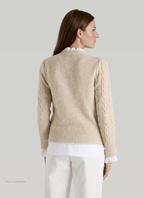 Strickjacke Knopf 1/1 Arm width=