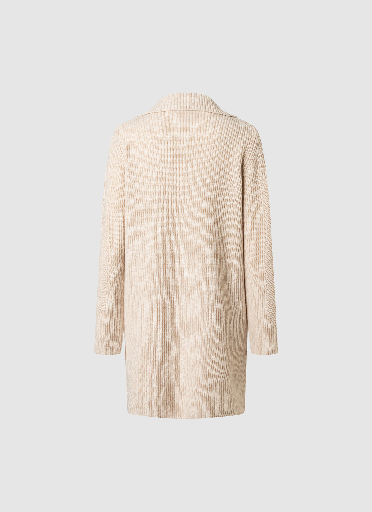 Strickjacke 1/1 Arm, Frosted Dune Rückansicht