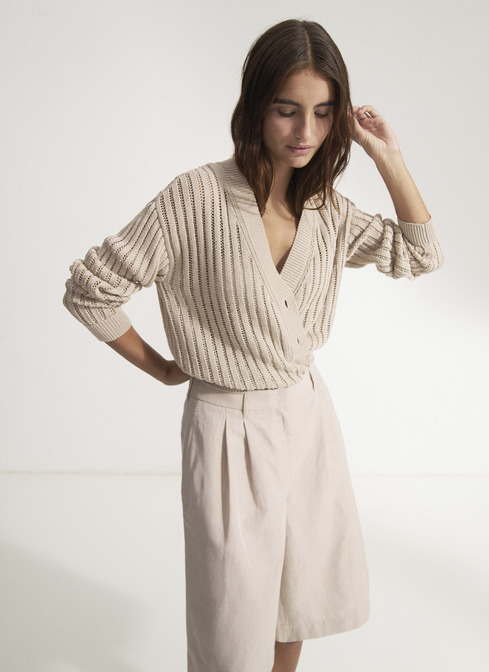 Strick Cardigan 1/1 Arm width=