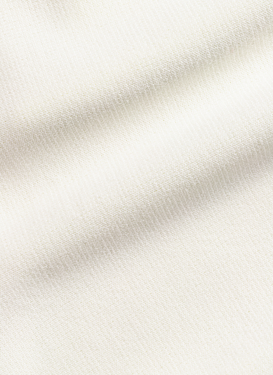 Strick Mantel Off White Frontansicht