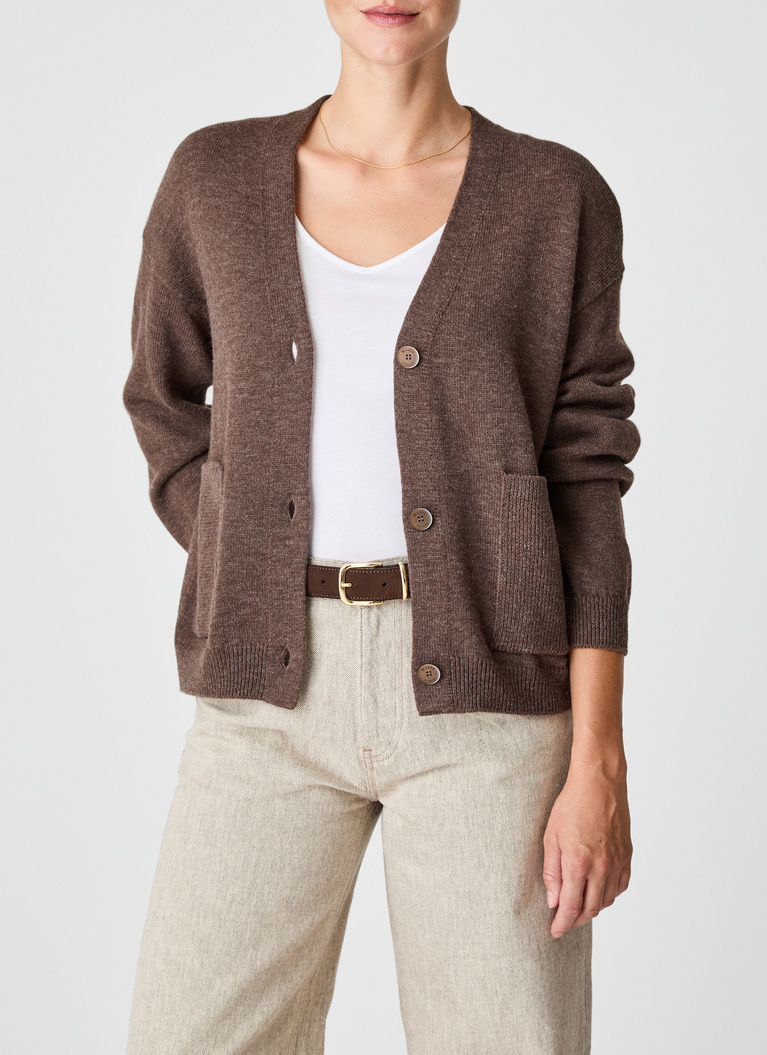 StrickjackeHardwood Frontansicht