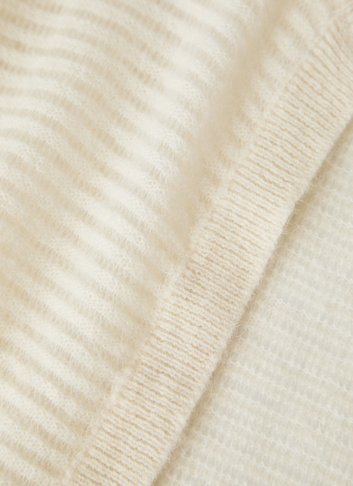 Strickjacke 1/1 Arm, New White 