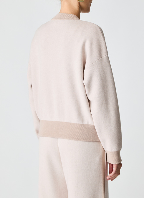 Strickjacke Zip 1/1 Arm width=