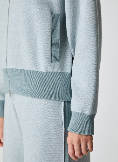 Strickjacke Zip 1/1 Arm width=