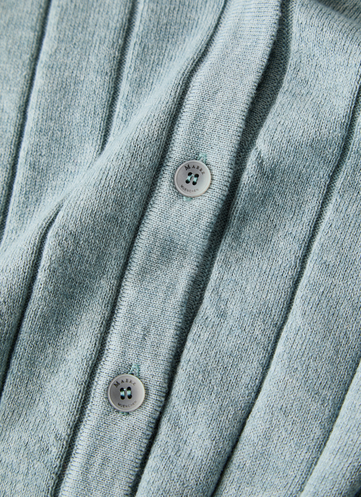 Strickjacke Knopf 1/1 Arm, Lake Blue 