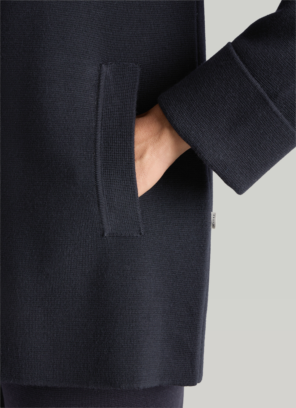Strickjacke 1/1 Arm, Navy Detailansicht 1