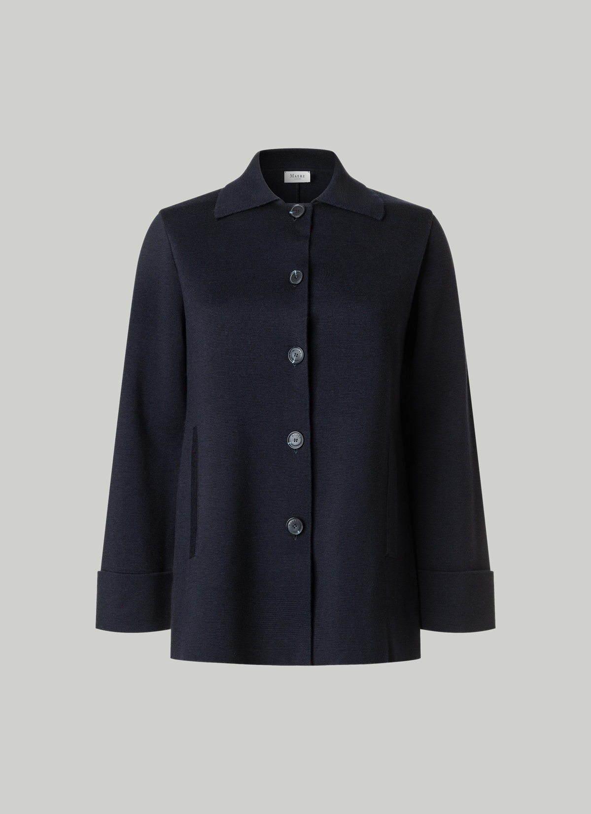 Strickjacke 1/1 Arm, Navy 
