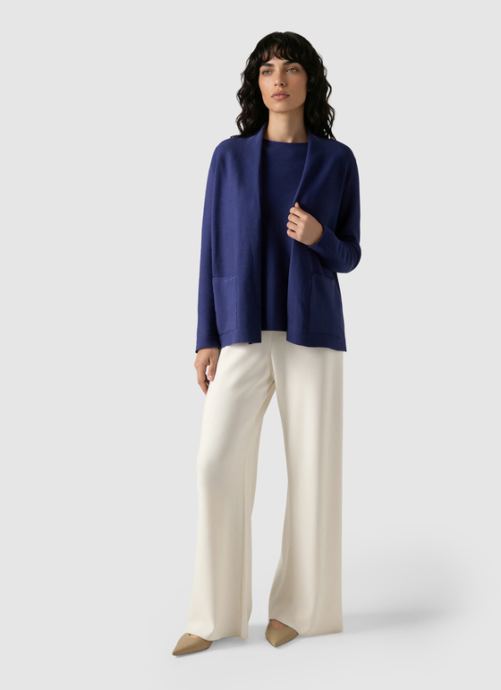 Strickjacke 1/1 Arm Midnight Sail Frontansicht