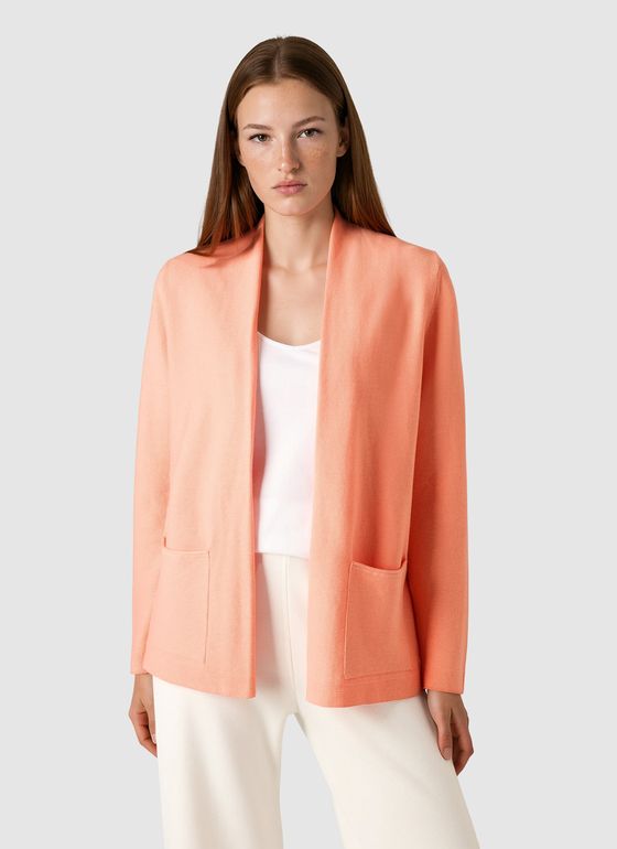 Strickjacke 1/1 Arm Coral Reef Frontansicht