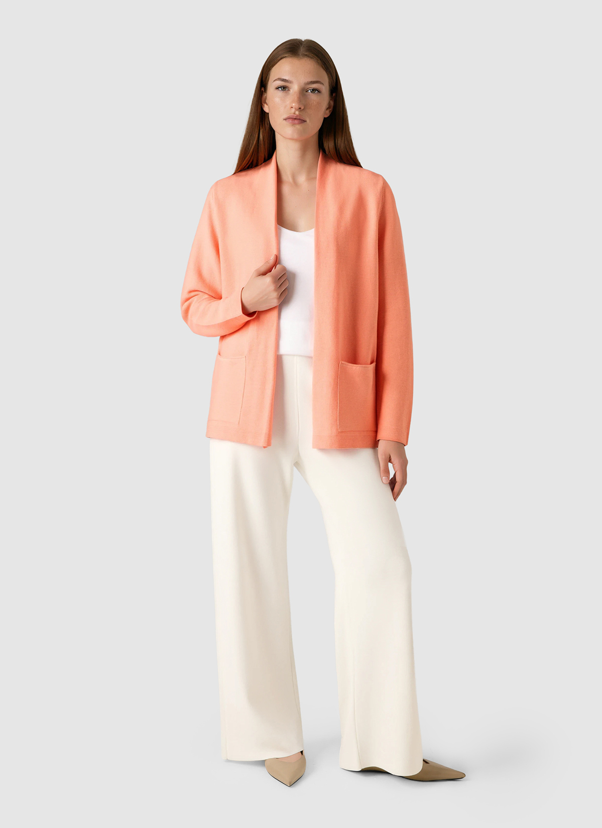 Strickjacke 1/1 Arm, Coral Reef Detailansicht 2