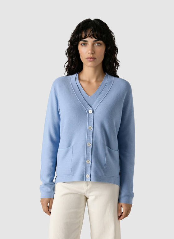 Strick Cardigan 1/1 Arm Endless Sky Frontansicht
