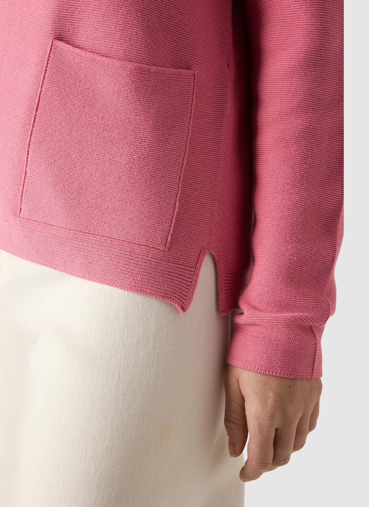 Strick Cardigan 1/1 Arm, Chateau Rose Detailansicht 1