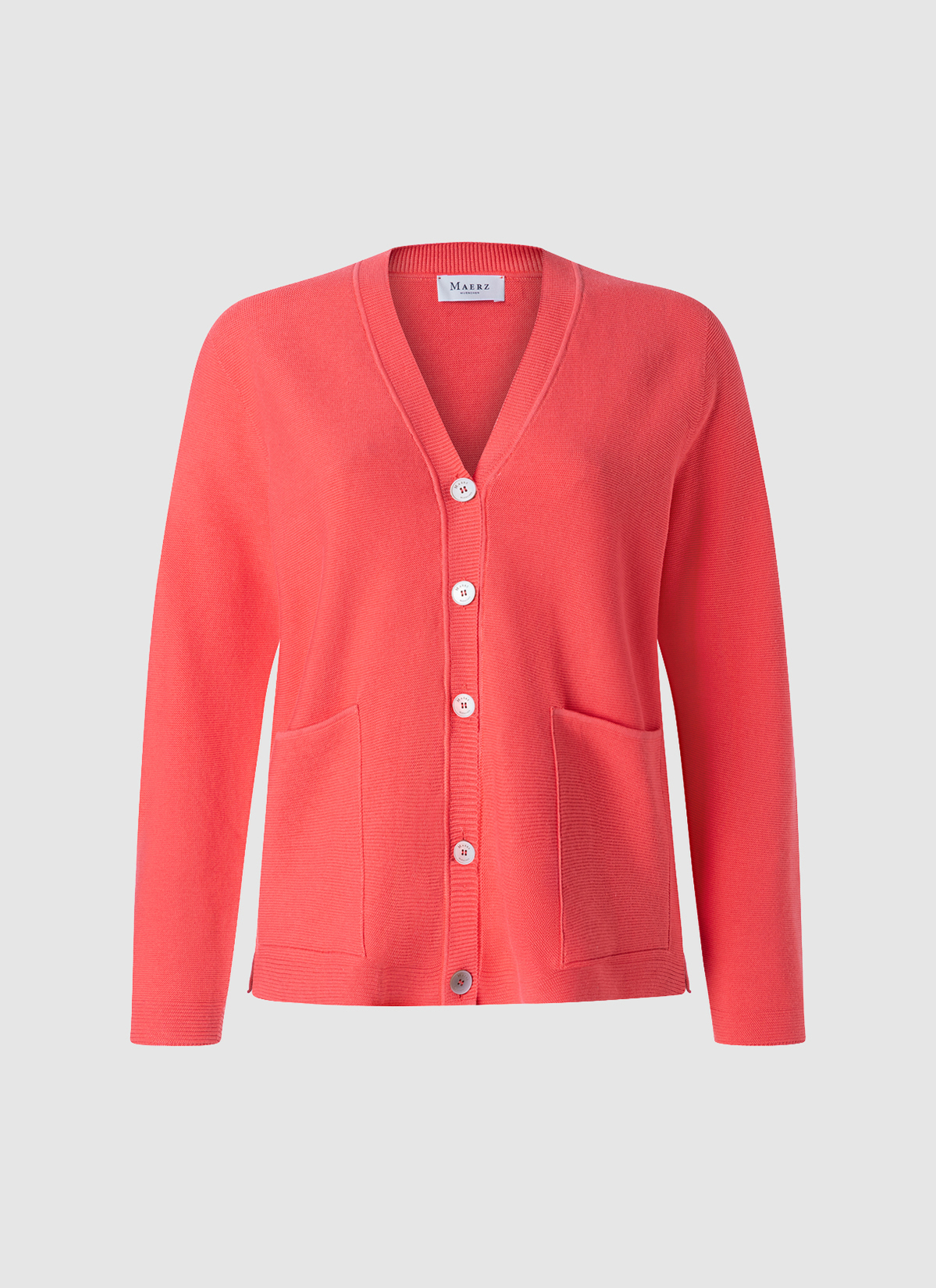 Strick Cardigan 1/1 Arm, Flamingo