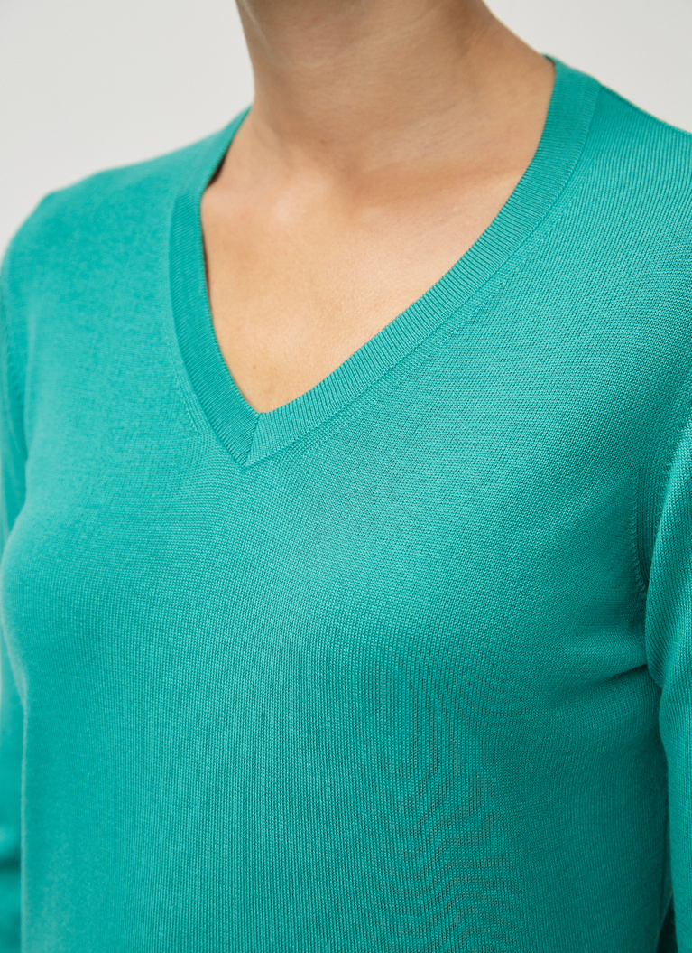 Pullover V-Ausschnitt 1/1 Arm, Herbal Candy Detailansicht 2