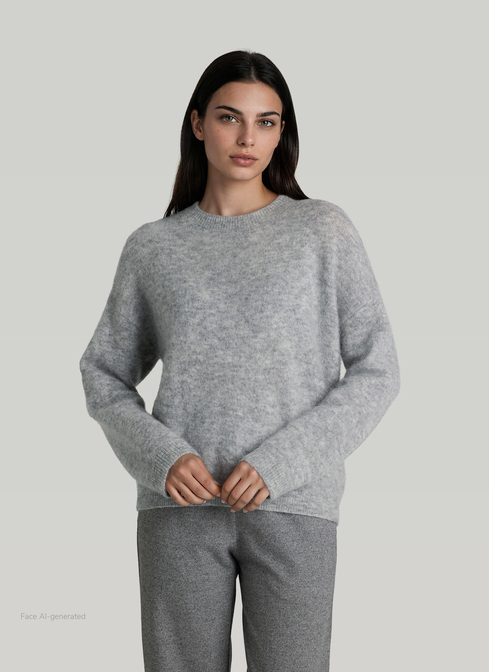 Pullover Rundhals 1/1 Arm width=