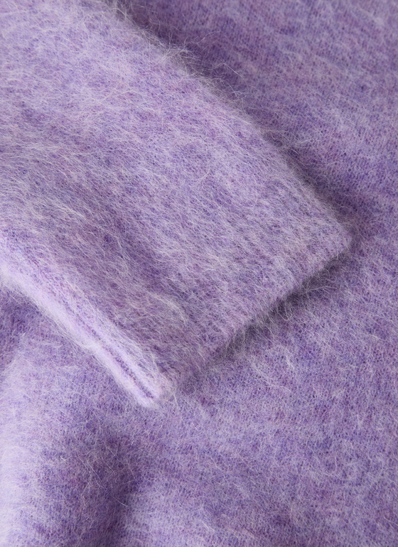 Pullover Rundhals 1/1 Arm Frosted Lavender Frontansicht