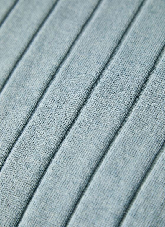 Pullover Rundhals 1/1 Arm Lake Blue Frontansicht