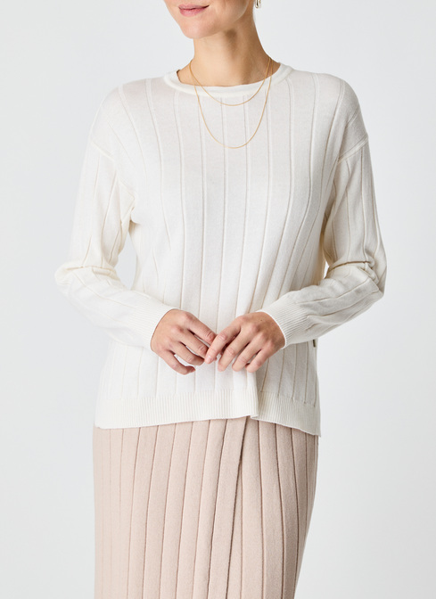 Pullover Rundhals 1/1 Arm width=