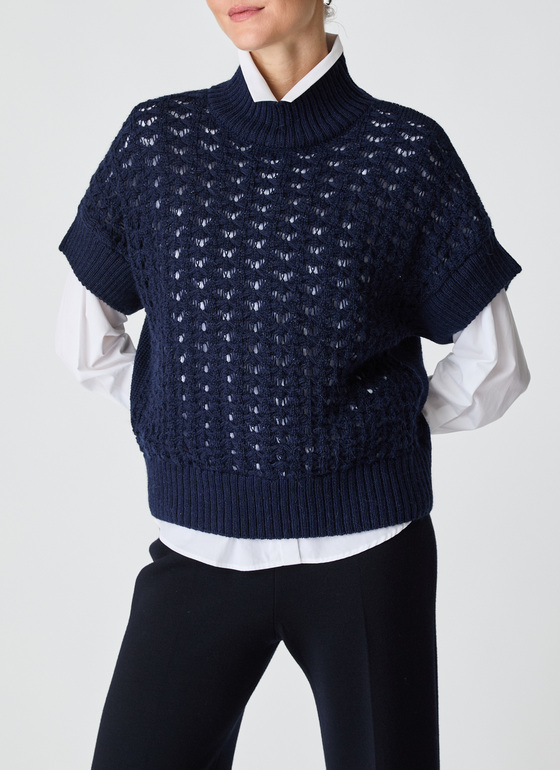 Pullunder Navy Frontansicht