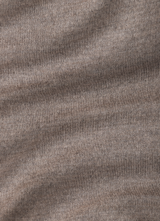 Pullover Rundhals 1/1 Arm Taupe Grey Frontansicht