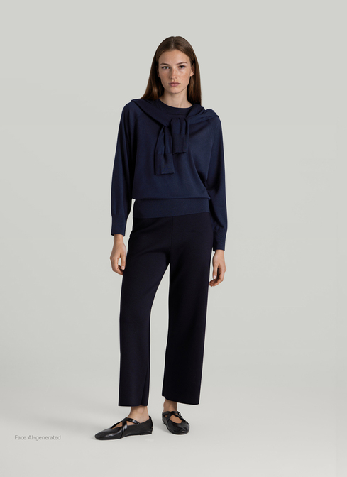 Pullover Rundhals 1/1 Arm width=