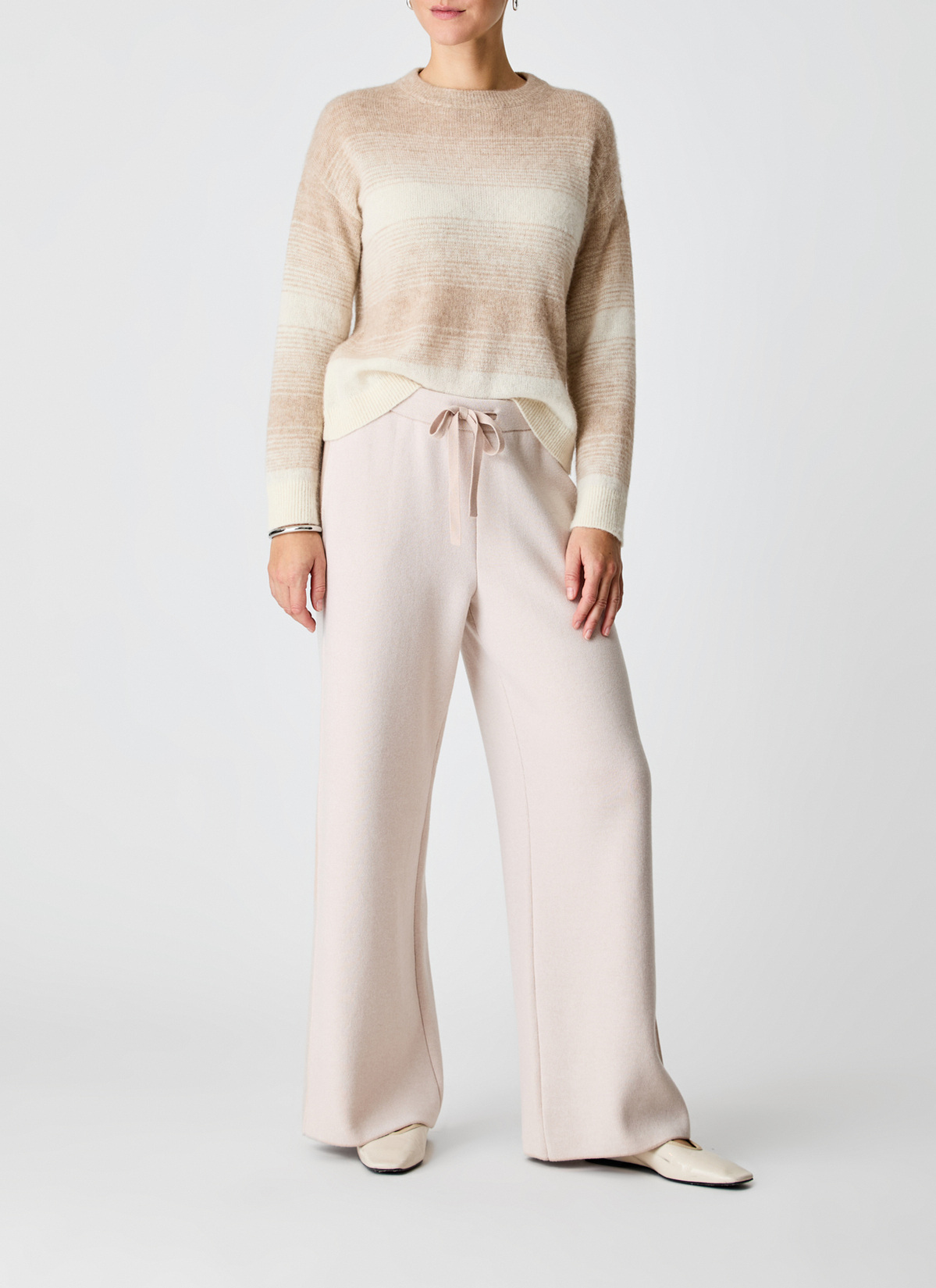 Pullover V-Ausschnitt 1/1 Arm, Sand Detailansicht 1