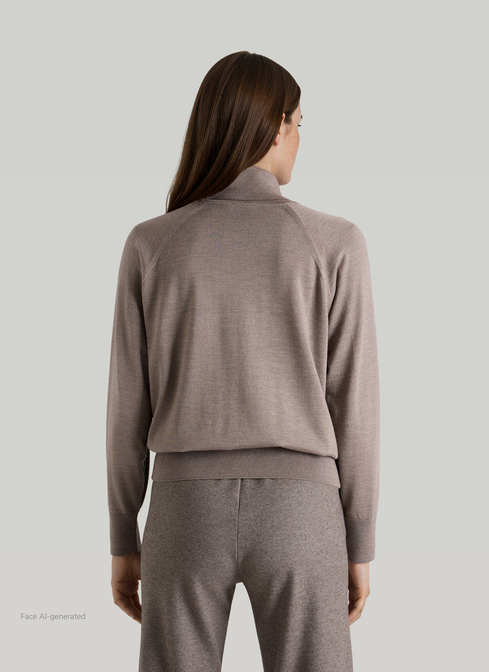 Pullover Rollkragen 1/2 Arm width=