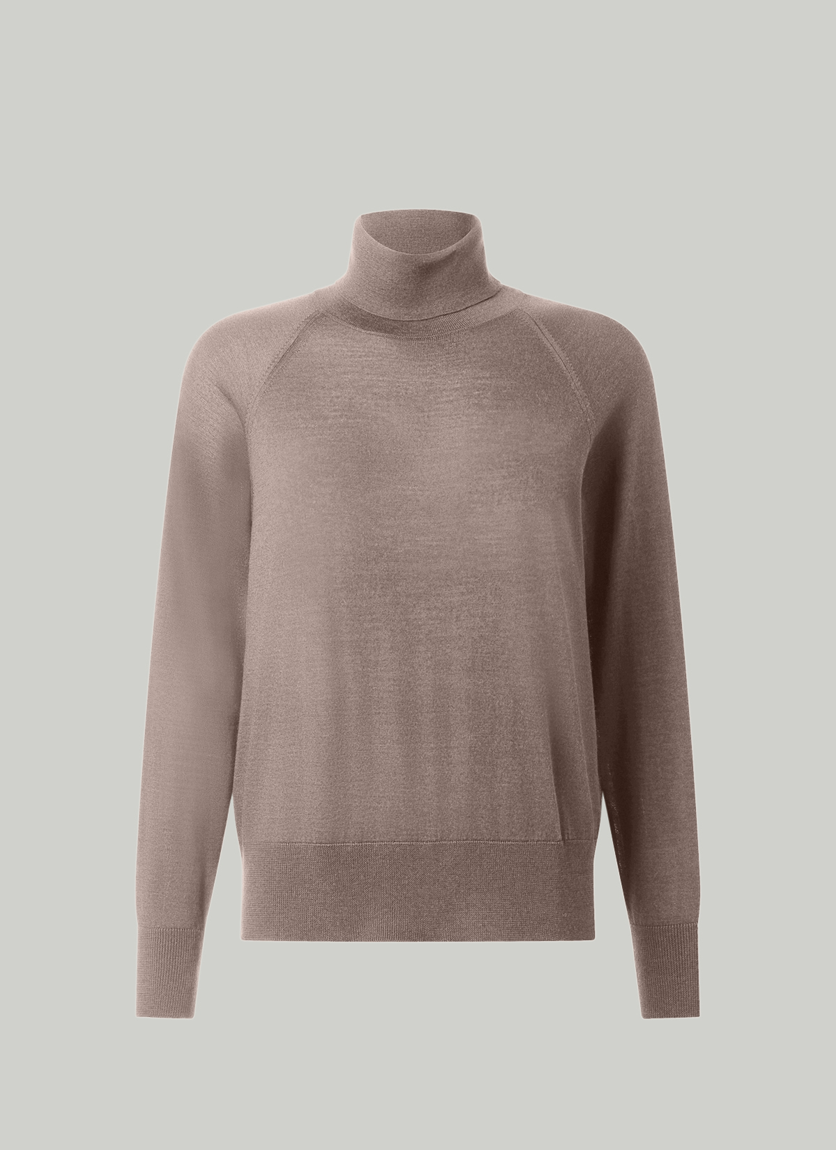 Pullover Rollkragen 1/2 Arm, Taupe Grey 