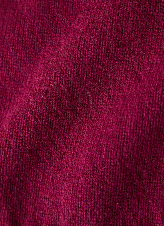Pullover Stehkragen 1/1 Arm Bordeaux Frontansicht