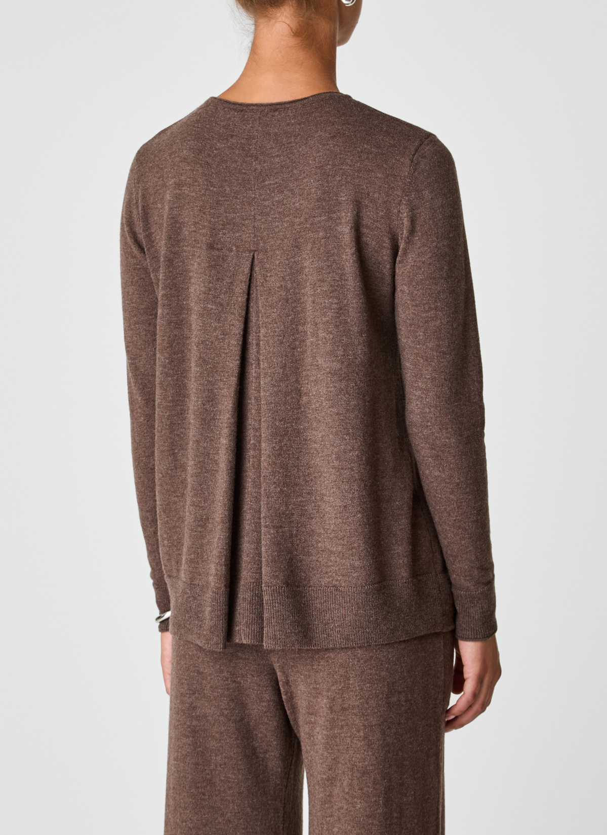 Pullover Rundhals 1/1 Arm, Hardwood Rückansicht